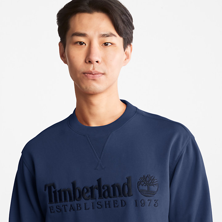Outdoor Heritage Rundhals-Sweatshirt für Herren in Navyblau-