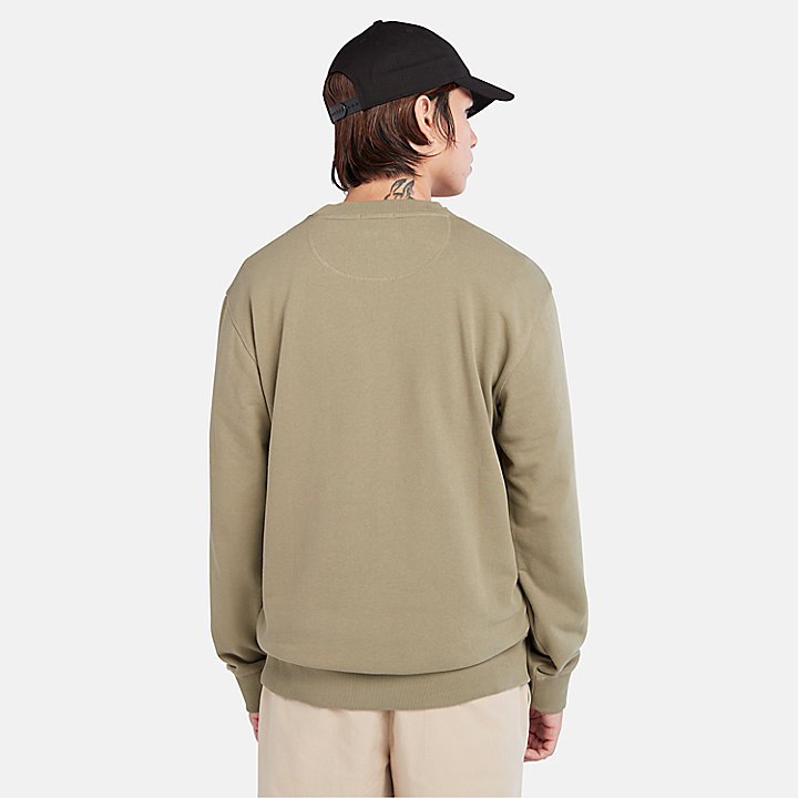 Sweatshirt met ronde hals 'Est. 1973' voor heren in groen