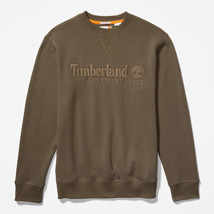 Outdoor Heritage Rundhals-Sweatshirt für Herren in Dunkelgrün-