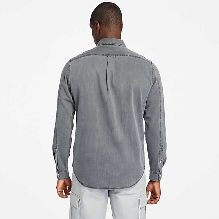 Mumford River Denim Shirt for Men in Grey-