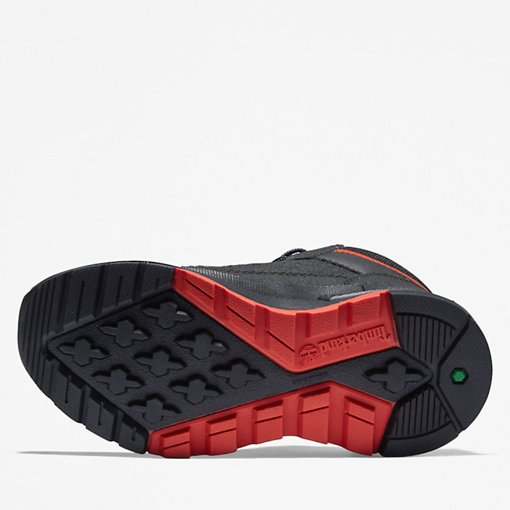 Chaussure de randonnée Field Trekker pour enfant en noir/rouge-