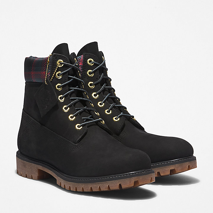 Timberland Premium® 6 Inch Boot voor heren in zwart/roze
