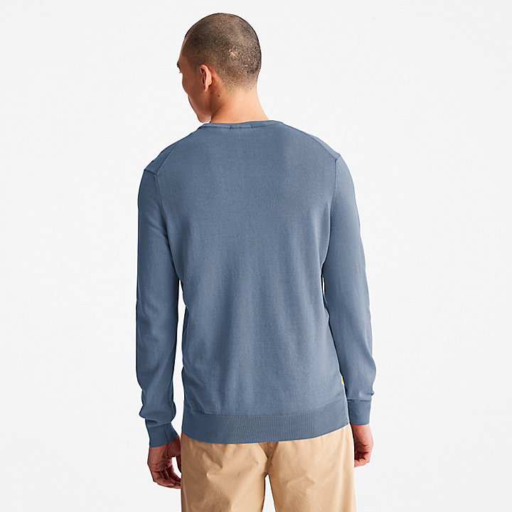 Stückgefärbtes Sweatshirt für Herren in Navyblau