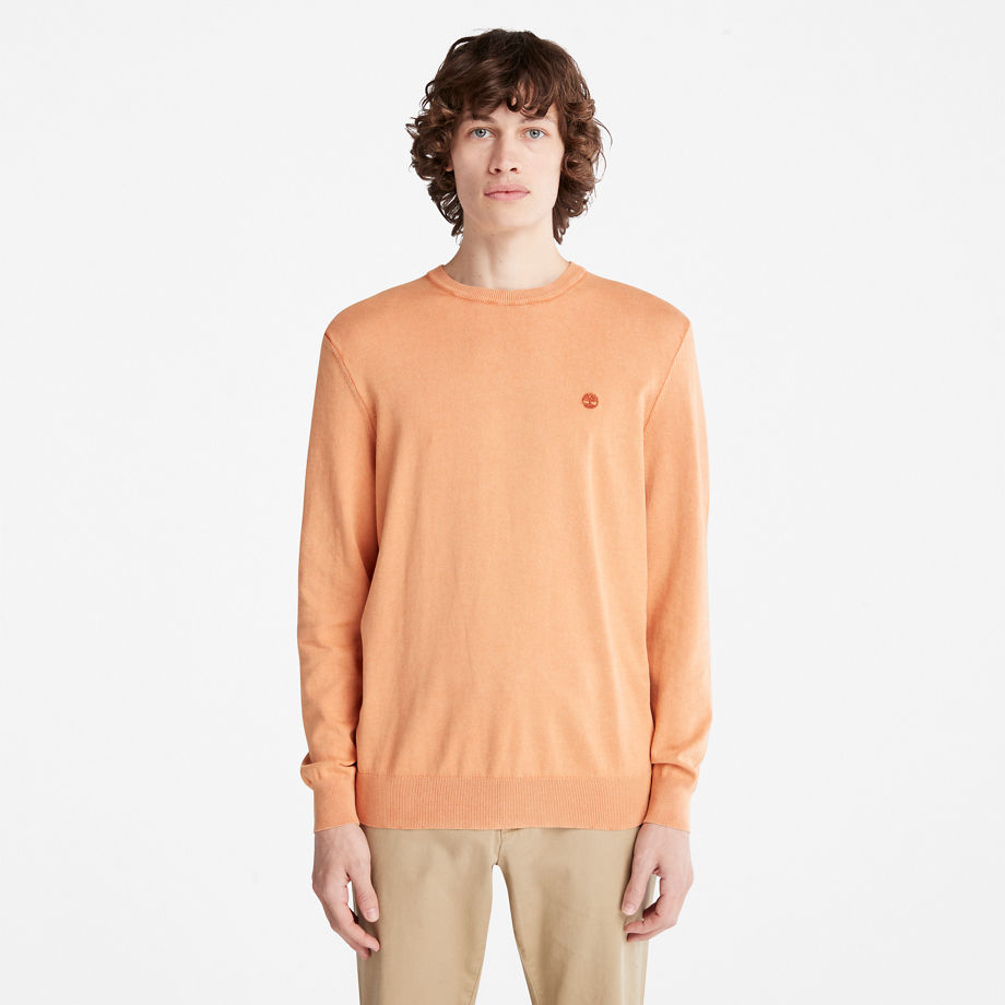 Timberland Ek+ Crewneck Jumper For Men In Orange Orange, Size XL
