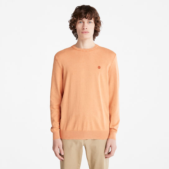 Jersey de cuello redondo EK+ para hombre en naranja | Timberland