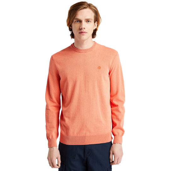 Leichter gewaschener Pullover für Herren in Orange | Timberland