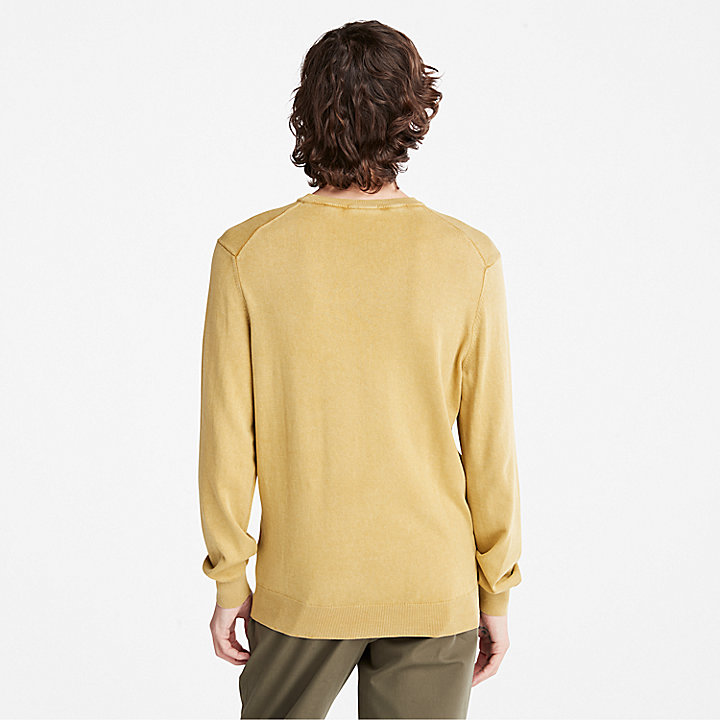 EK+ trui met ronde hals voor heren in geel