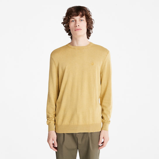 Jersey de cuello redondo EK+ para hombre en amarillo | Timberland