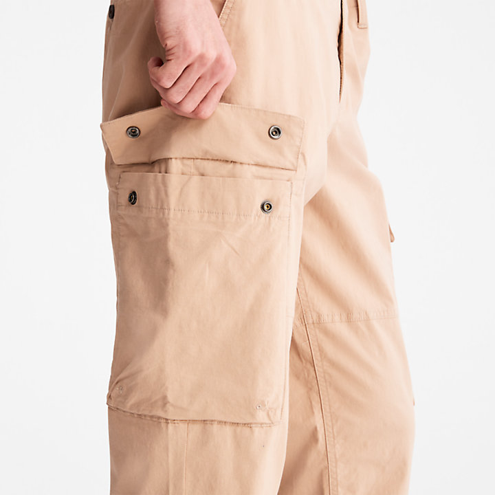 Outdoor Heritage Cargo Trousers for Men in Beige-