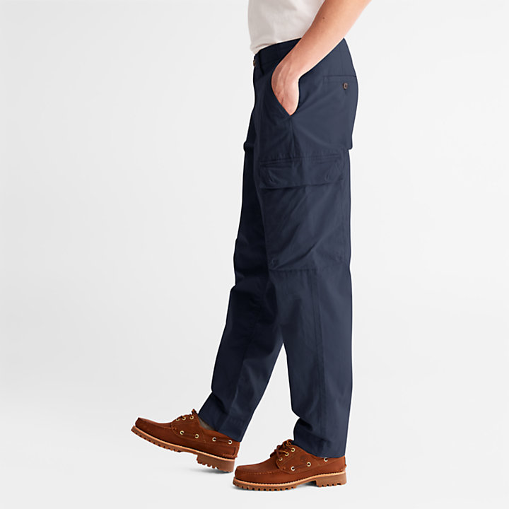 Outdoor Heritage Cargo Trousers for Men in Navy-