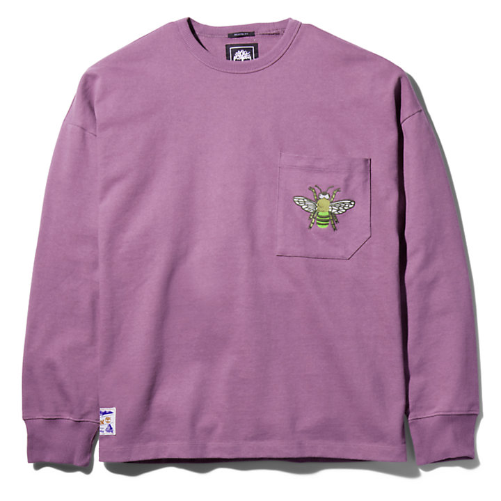Bee Line x Timberland Pocket Sweatshirt for Men in Purple-