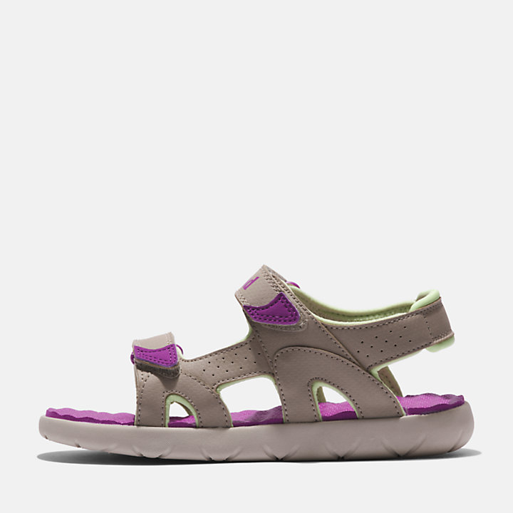 Perkins Row Double-strap Sandal for Junior in Purple-
