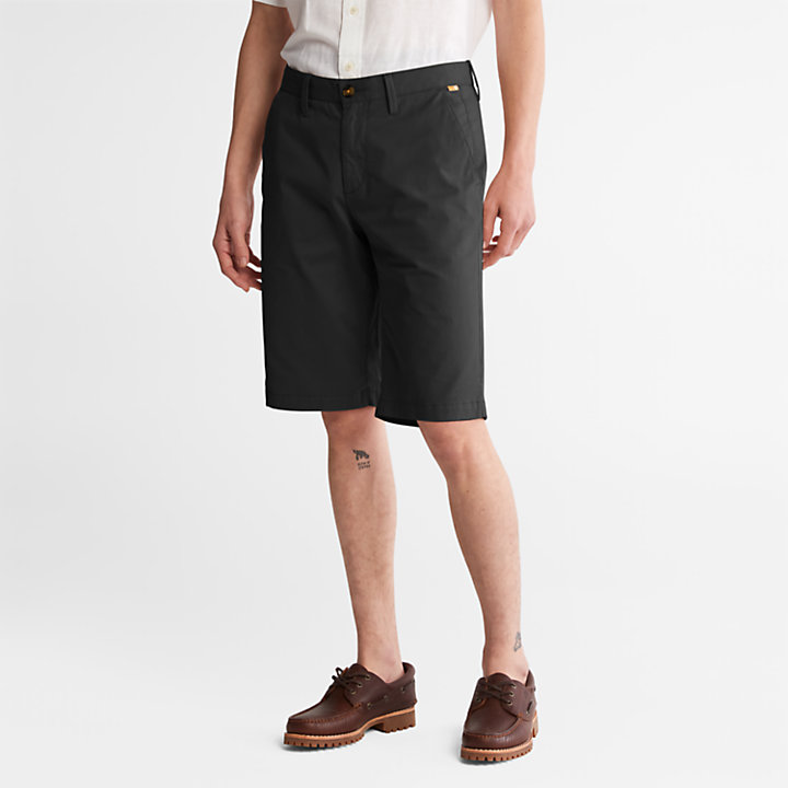 Shorts Chino da Uomo Squam Lake in colore nero-