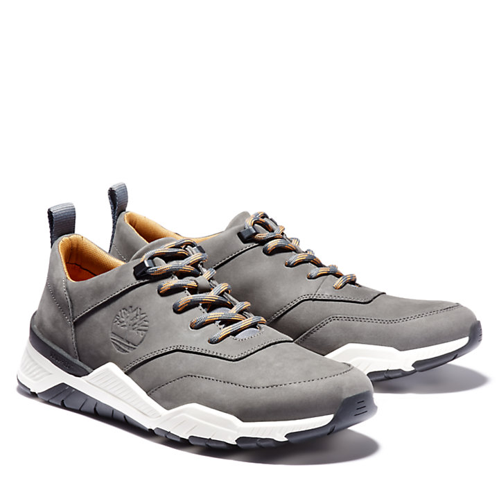 Men's Concrete Trail Better Leather Oxford Shoes in Grey-