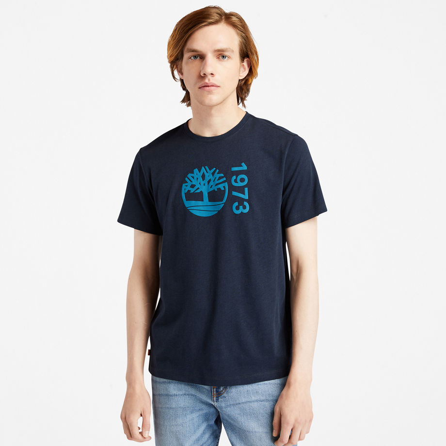 Timberland Re-comfort Ek+ T-shirt For Men In Navy Navy, Size XXL