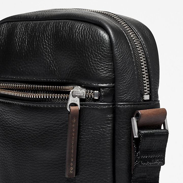 Tuckerman Contemporary Leather Crossbody Bag in Black-