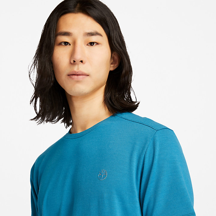 T-shirt en mérinos Eco-Ready pour homme en bleu sarcelle-