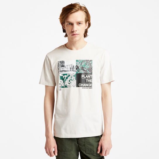 T-shirt à motif Nature Needs Heroes™ pour homme en blanc | Timberland