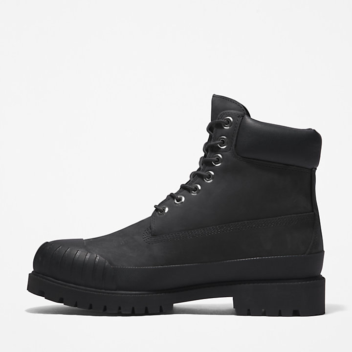 Timberland Premium® 6 Inch Boot met rubberen neus voor heren in zwart-