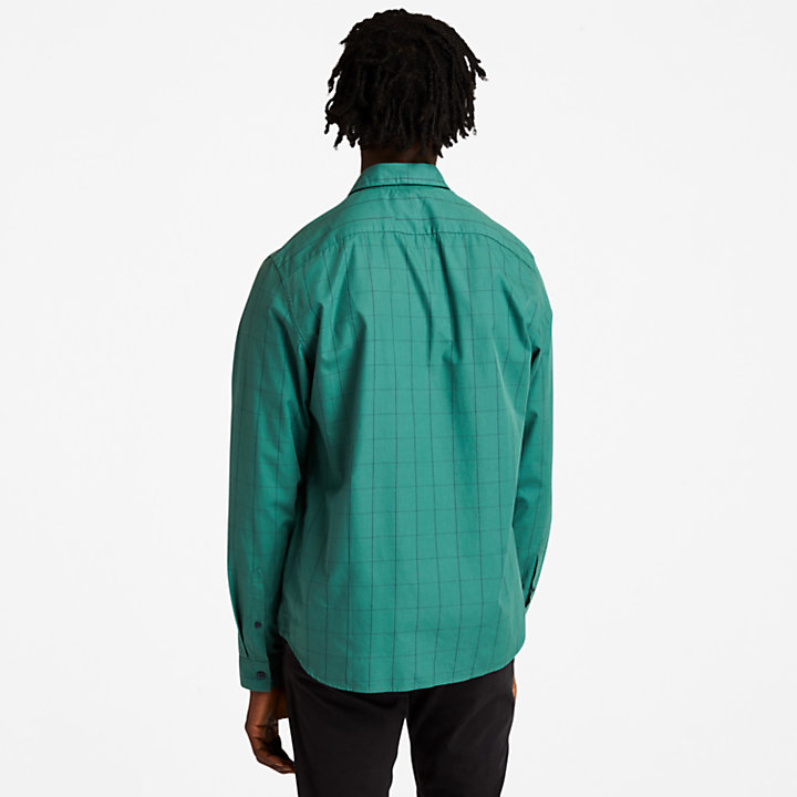 Tencel™ Check Shirt for Men in Green-