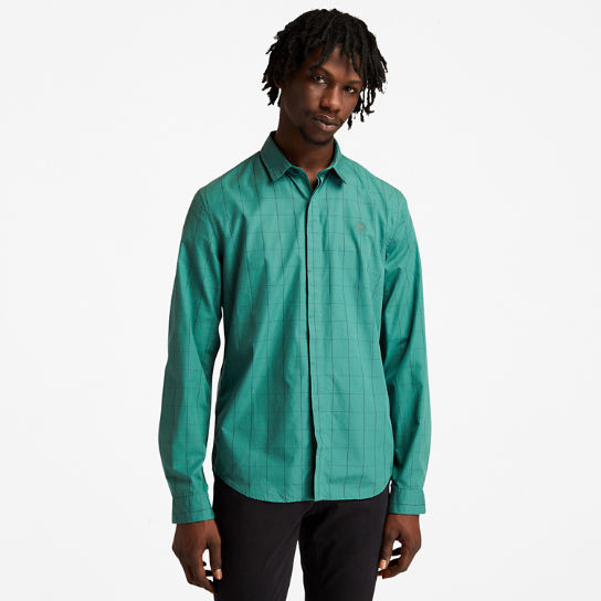 Tencel™ Check Shirt for Men in Green | Timberland