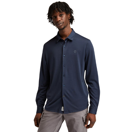 Camicia da Uomo Eco-ready in blu marino | Timberland