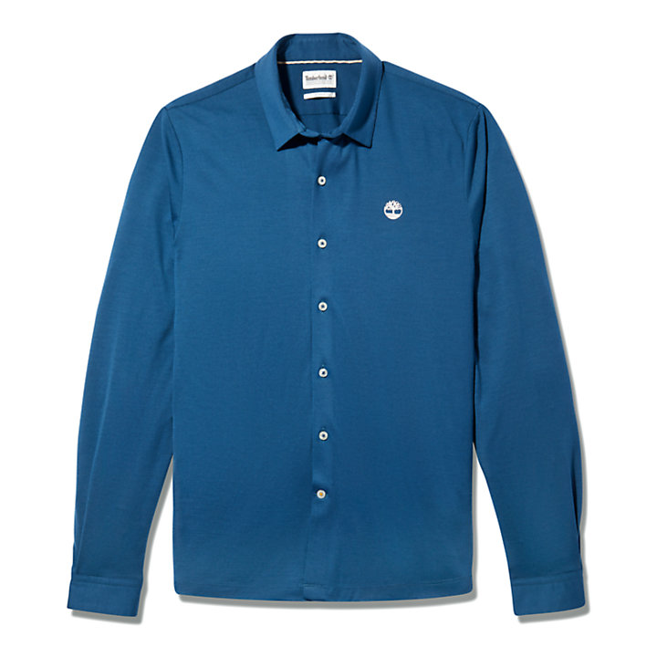 Camicia da Uomo Eco-ready in blu-