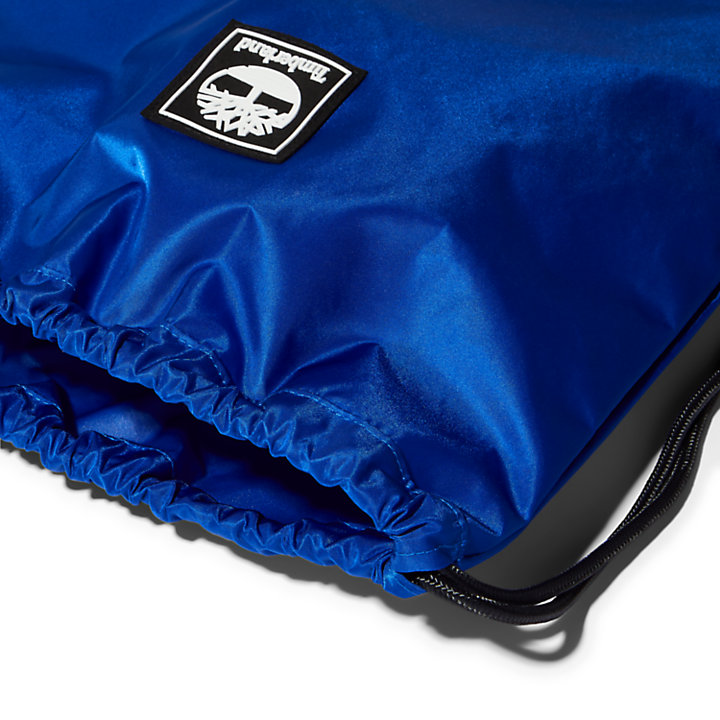 Logo Drawstring Bag in Blue-