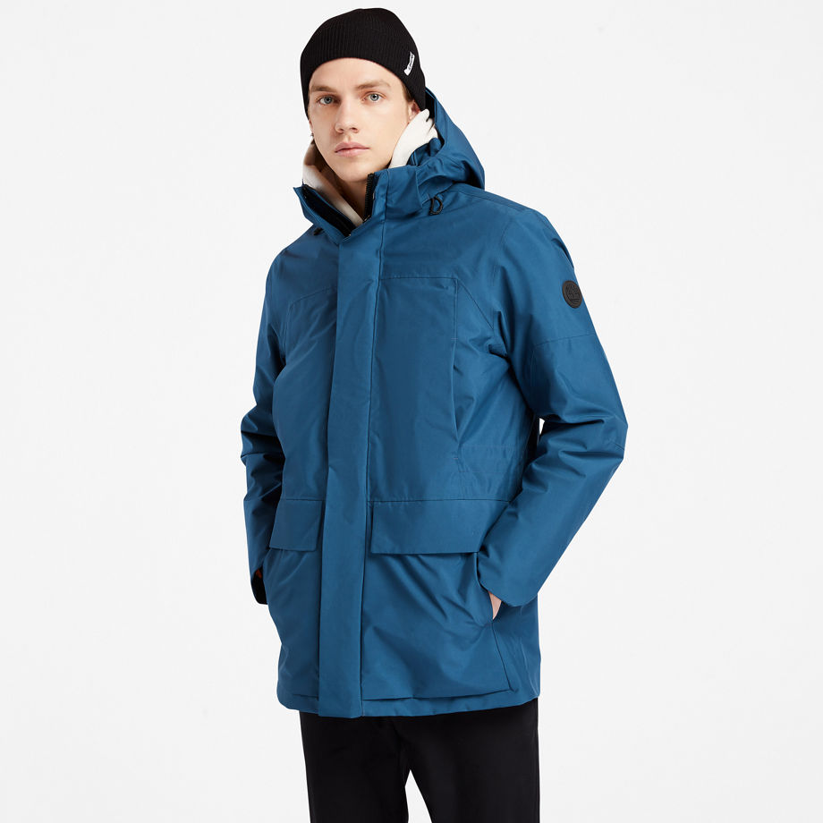 Timberland Eco Ready Ek+ 3-in-1 Waterproof Jacket For Men In Blue Blue, Size 3XL