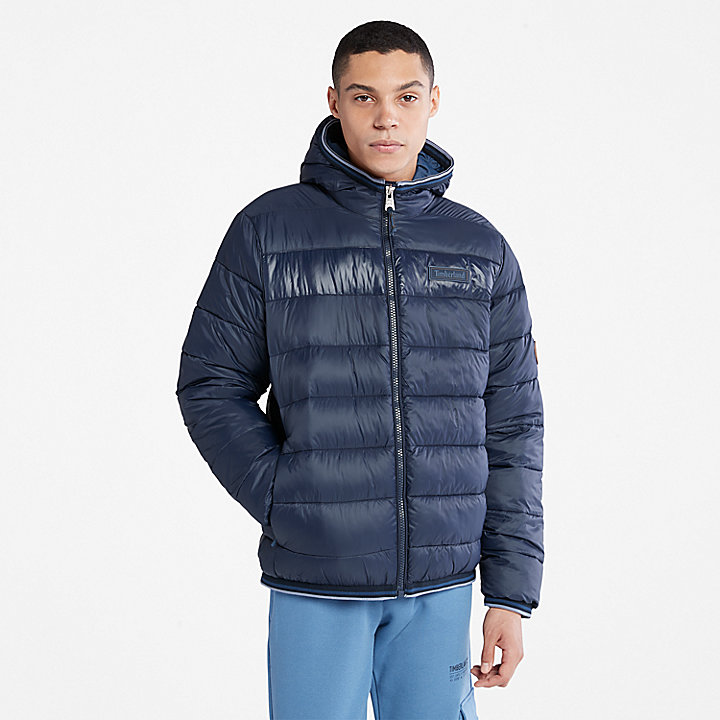 Garfield Midweight Hooded Puffer Jacket for Men in Navy