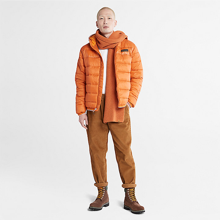 Garfield Midweight Hooded Puffer Jacket for Men in Orange