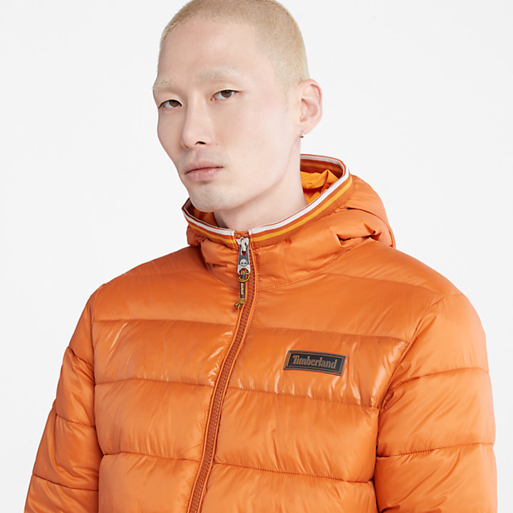 Garfield Midweight Hooded Puffer Jacket for Men in Orange-