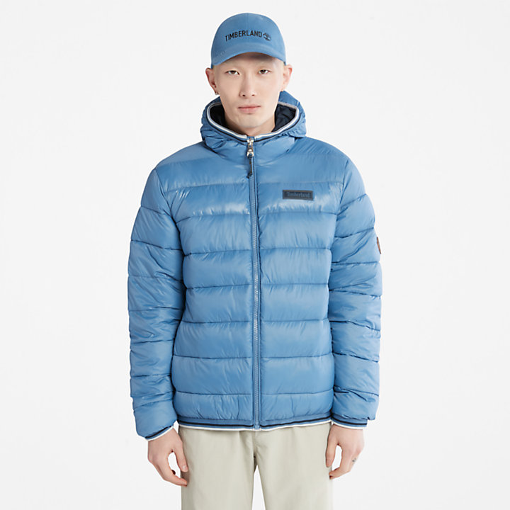 Garfield Midweight Hooded Puffer Jacket for Men in Blue-