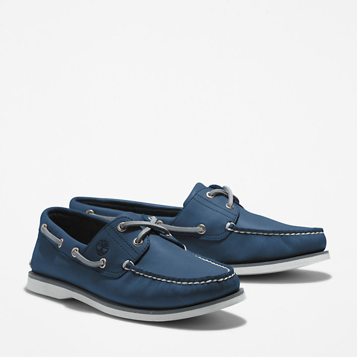 Timberland® 2-Eye Classic Boat Shoe for Men in Navy-
