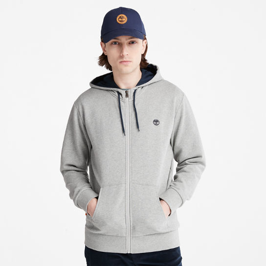 Oyster River Zip Hoodie for Men in Grey | Timberland
