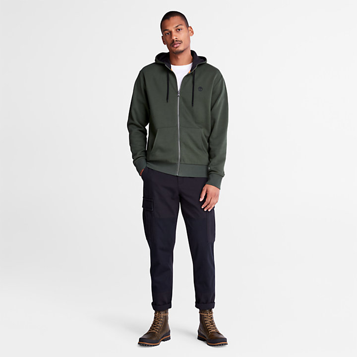 Oyster River Zip Hoodie for Men in Green | Timberland