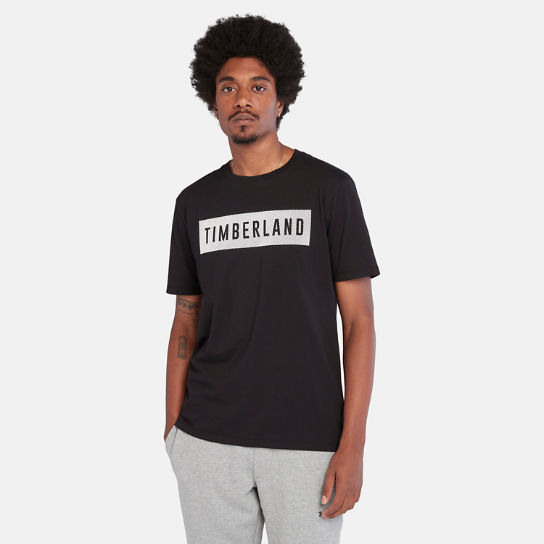 T-shirt da Uomo in Cotone Biologico in colore nero | Timberland