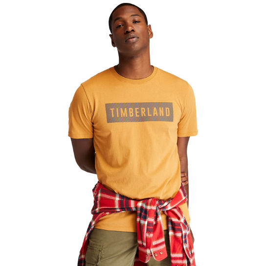T-shirt en coton biologique pour homme en jaune | Timberland