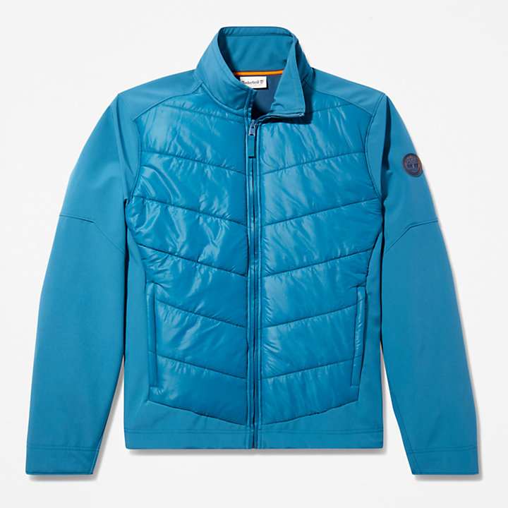 Soft-Shell Hybride jas voor heren in groenblauw-
