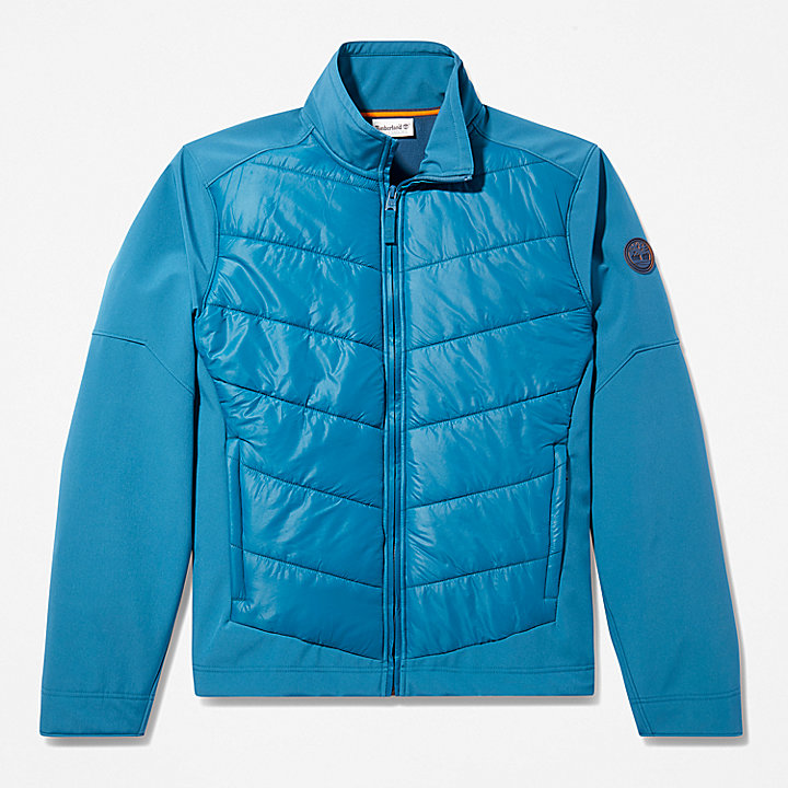Soft-Shell Hybride jas voor heren in groenblauw