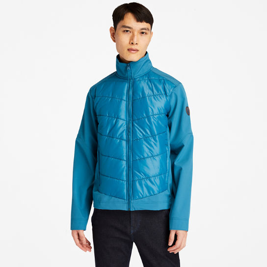 Soft-Shell Hybrid Jacket for Men in Teal | Timberland