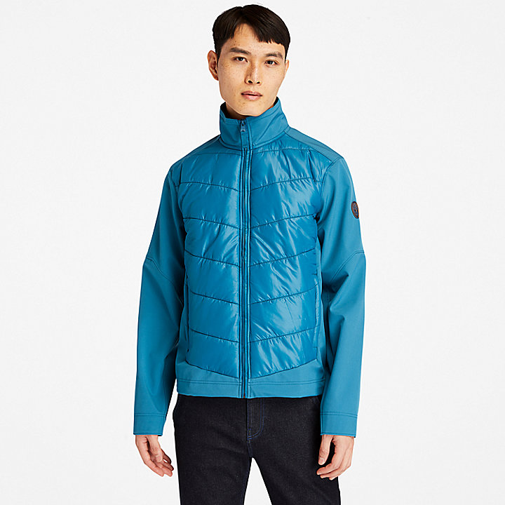Soft-Shell Hybride jas voor heren in groenblauw
