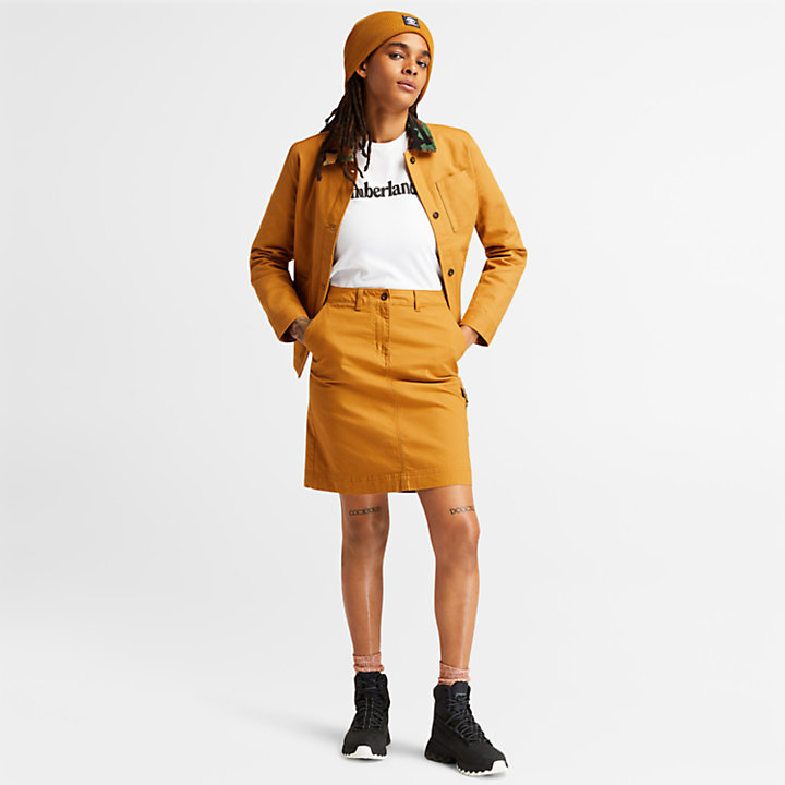 Workwear Chore Jacket for Women in Yellow-