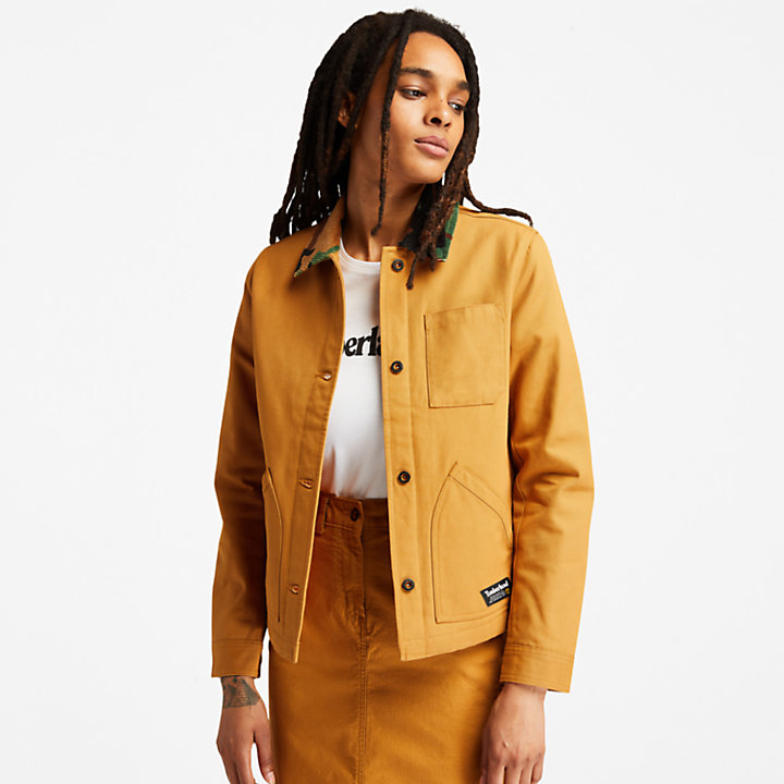 Workwear Chore Jacket for Women in Yellow-