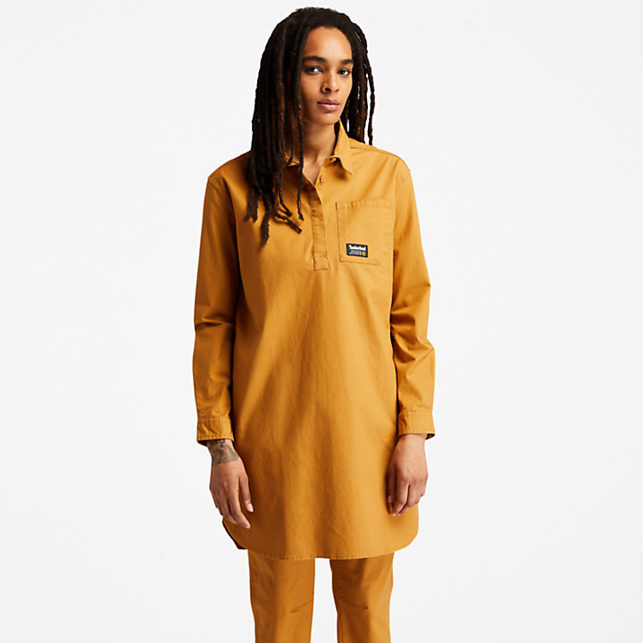Workwear Dress for Women in Dark Yellow-