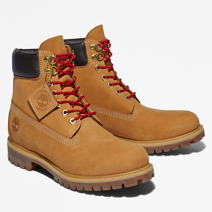 Timberland® Premium 6 Inch Luxe Leather Boot voor heren in geel-