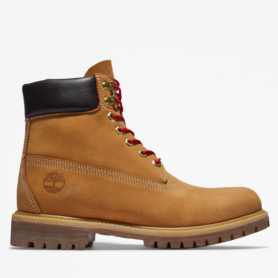 Timberland® Premium 6 Inch Luxe Leather Boot voor heren in geel | Timberland