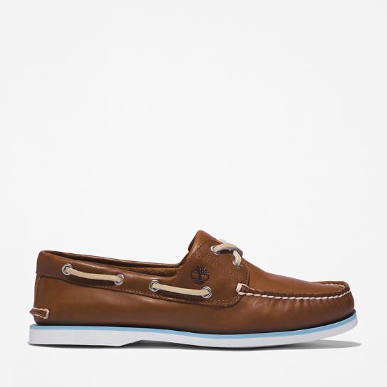 Timberland® 2-Eye Classic Boat Shoe for Men in Brown | Timberland