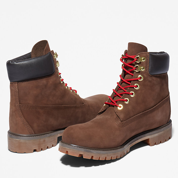 6-inch Boot en cuir de luxe Timberland® Premium pour homme en marron-