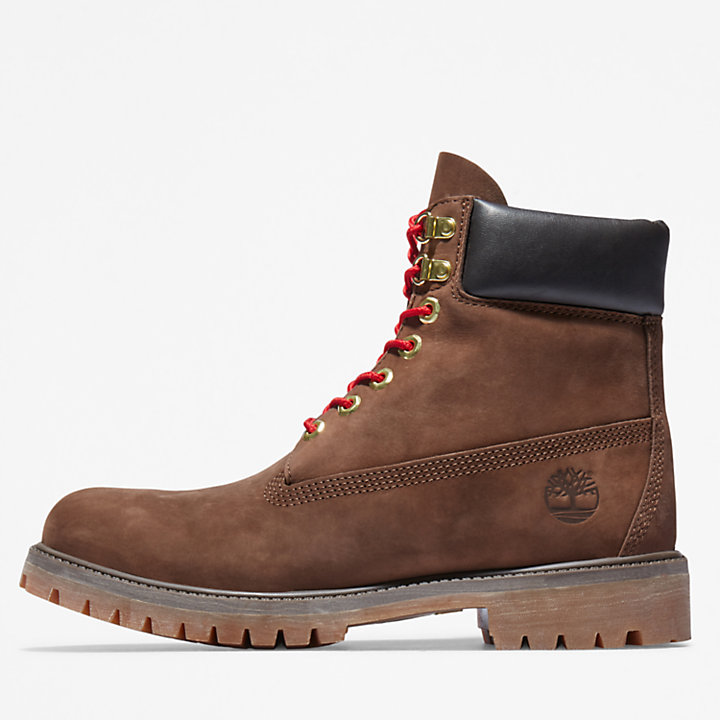 Timberland® Premium 6 Inch Luxe Leather Boot for Men in Brown-